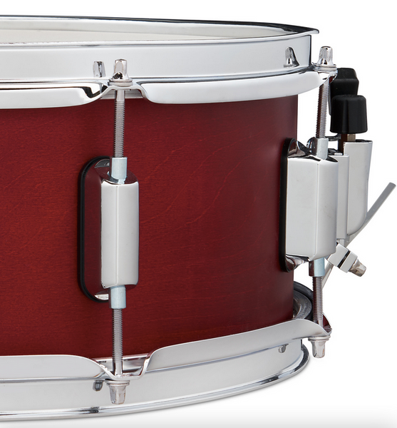 PDP PDST5514SSRD Spectrum Series Snare Drum, Cherry Matte Lacquer with Chrome Hardware, 5.5x14