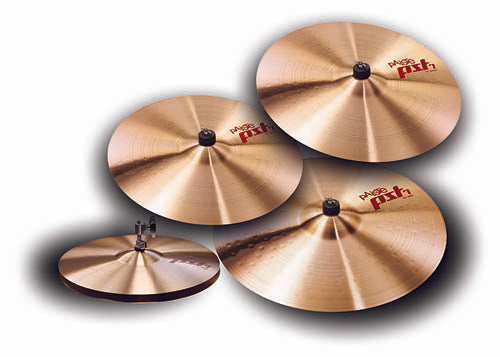 Paiste PST 7 Universal Cymbal Set 14" Hi-Hats, 18" Crash and 20" Ride + Free 16" Crash Cymbal