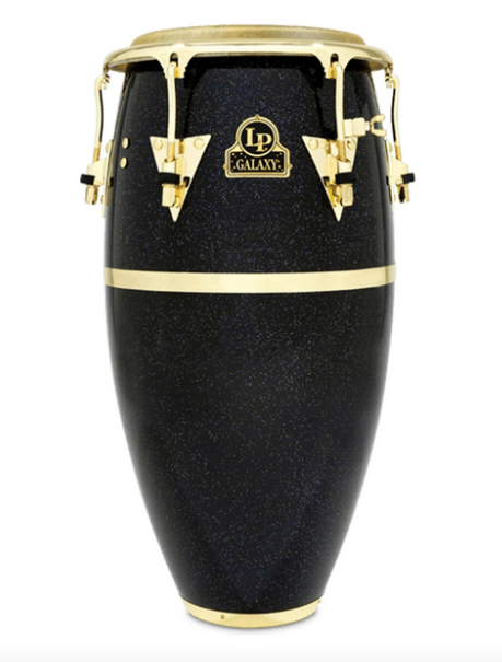 Latin Percussion LP809Z Galaxy CCII 11 3/4" Fiberglass Conga Black and Gold