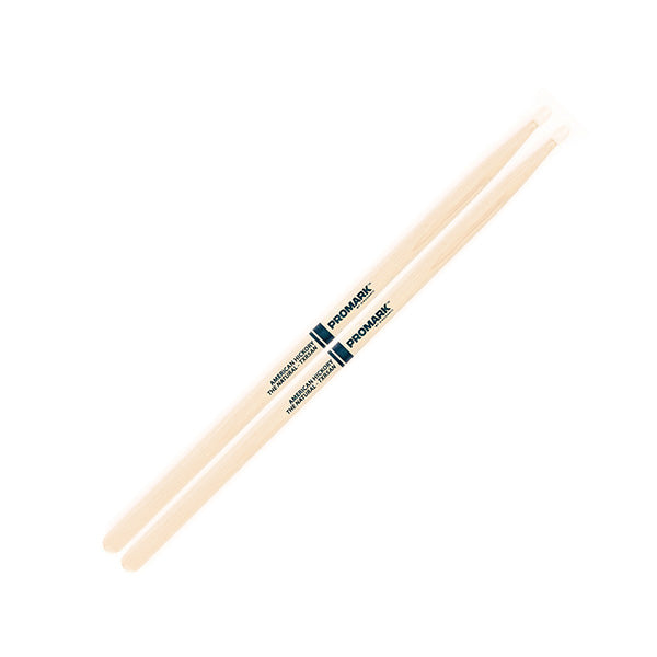 Promark Classic Forward 5A Raw Hickory Drumstick, Oval Nylon Tip